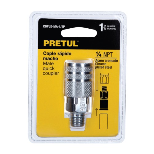 COPLE ACERO, CUERDA 1 4NPT, MACHO (NUEVO)
